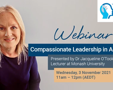 Webinar - A Compassionate Approach to Leadership in Aged Care