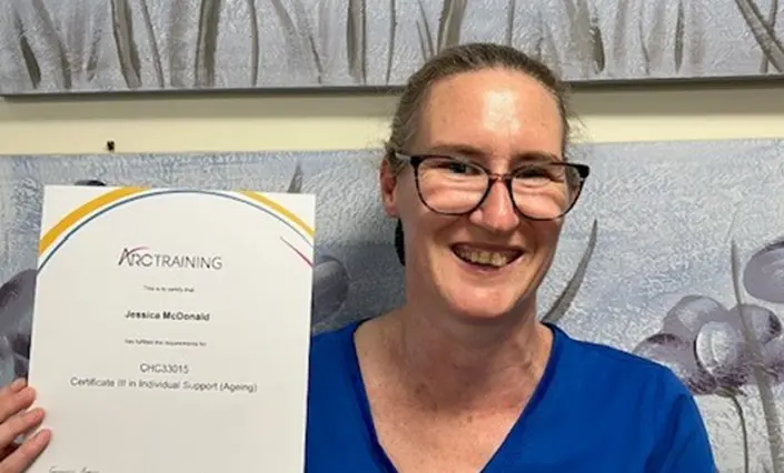 Maranatha Lodge Batehaven celebrates first graduate trainee